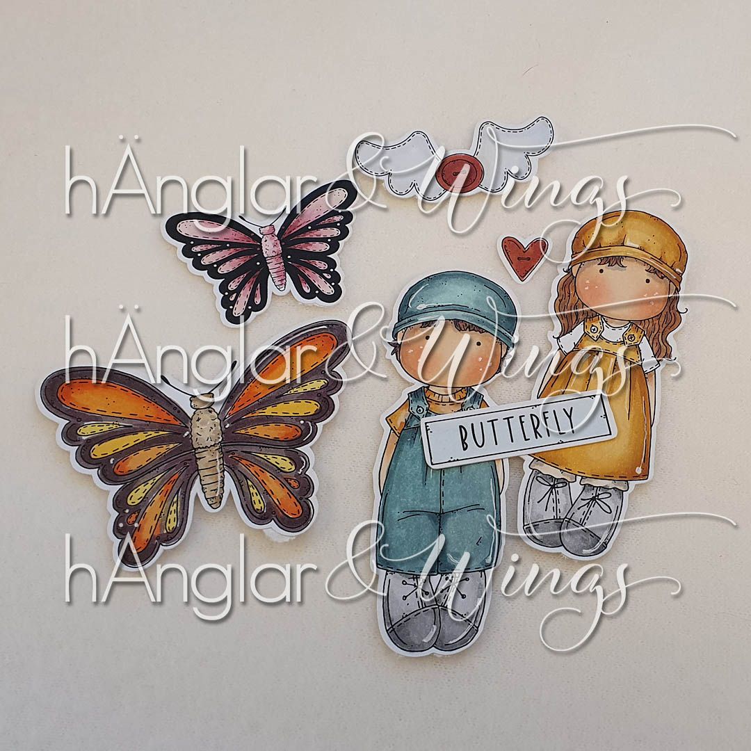 Clear Stamps - Lånta Vingar (sommarkit)