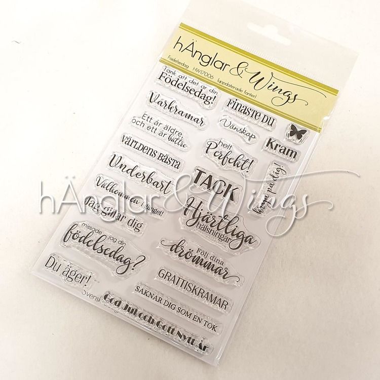 Clear Stamps Svenska Stämplar med blandade texter