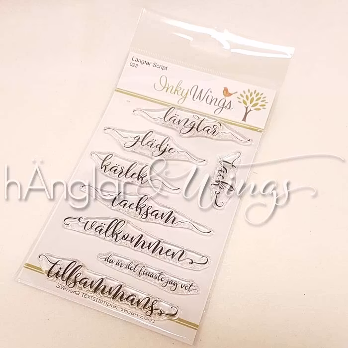 RETIRED - Clear Stamps - Längtar Script (Will be Retired)
