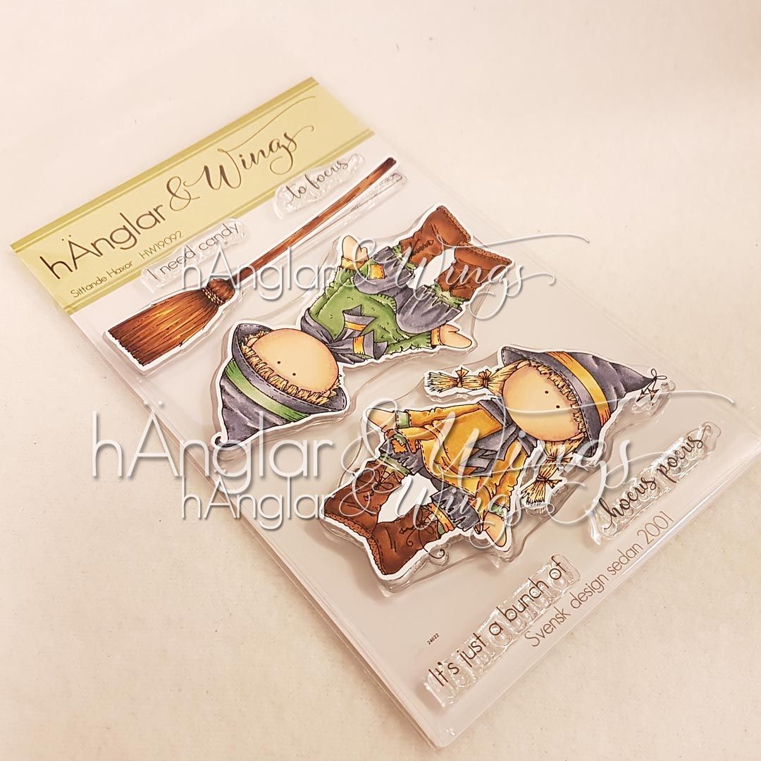 UTGÅTT - Clear Stamps - Sittande Häxor