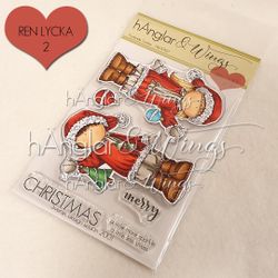 UTGÅTT - Clear Stamps - Pyntande Tomtar