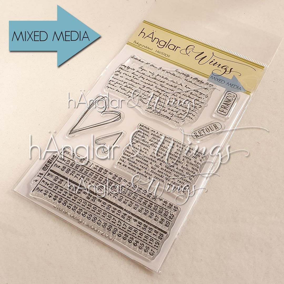 UTGÅTT - Clear Stamps - Bakgrundstext