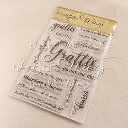 RETIRED - Clear Stamps - Mer Grattis