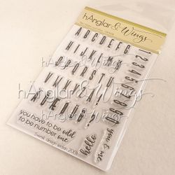 Clear Stamps - Rakt Alfabet med Siffror