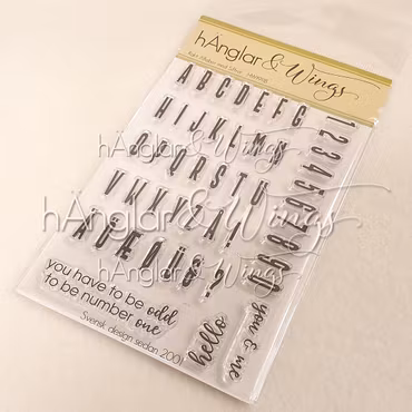 Clear Stamps - Rakt Alfabet med Siffror