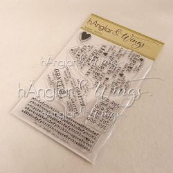 Clear Stamps - Texthjärta