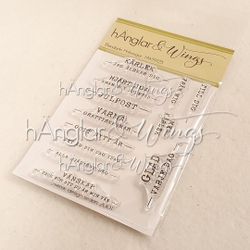 UTGÅTT - Clear Stamps - Blandade Hälsningar A7