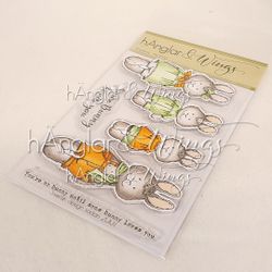 UTGÅTT - Clear Stamps - Kaninfamilj