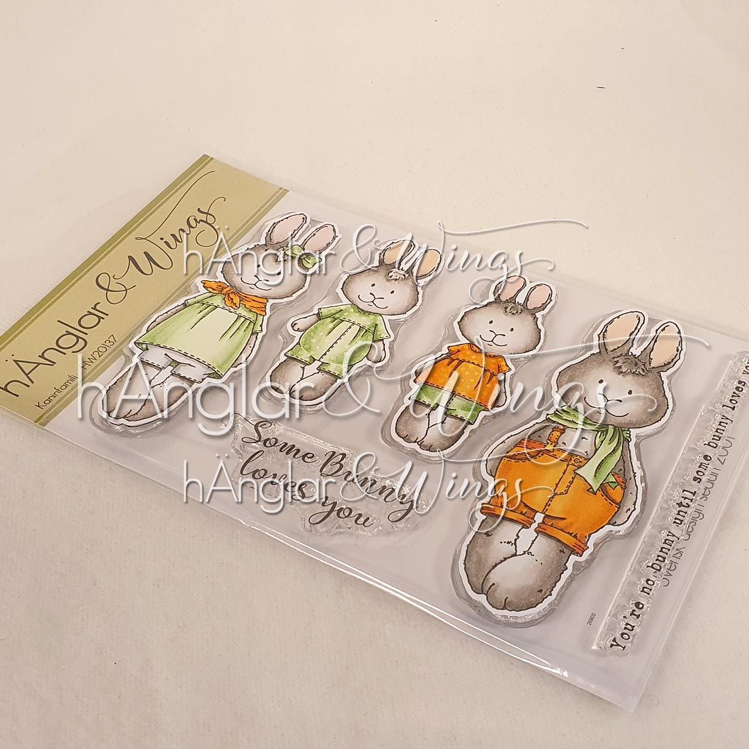 UTGÅTT - Clear Stamps - Kaninfamilj