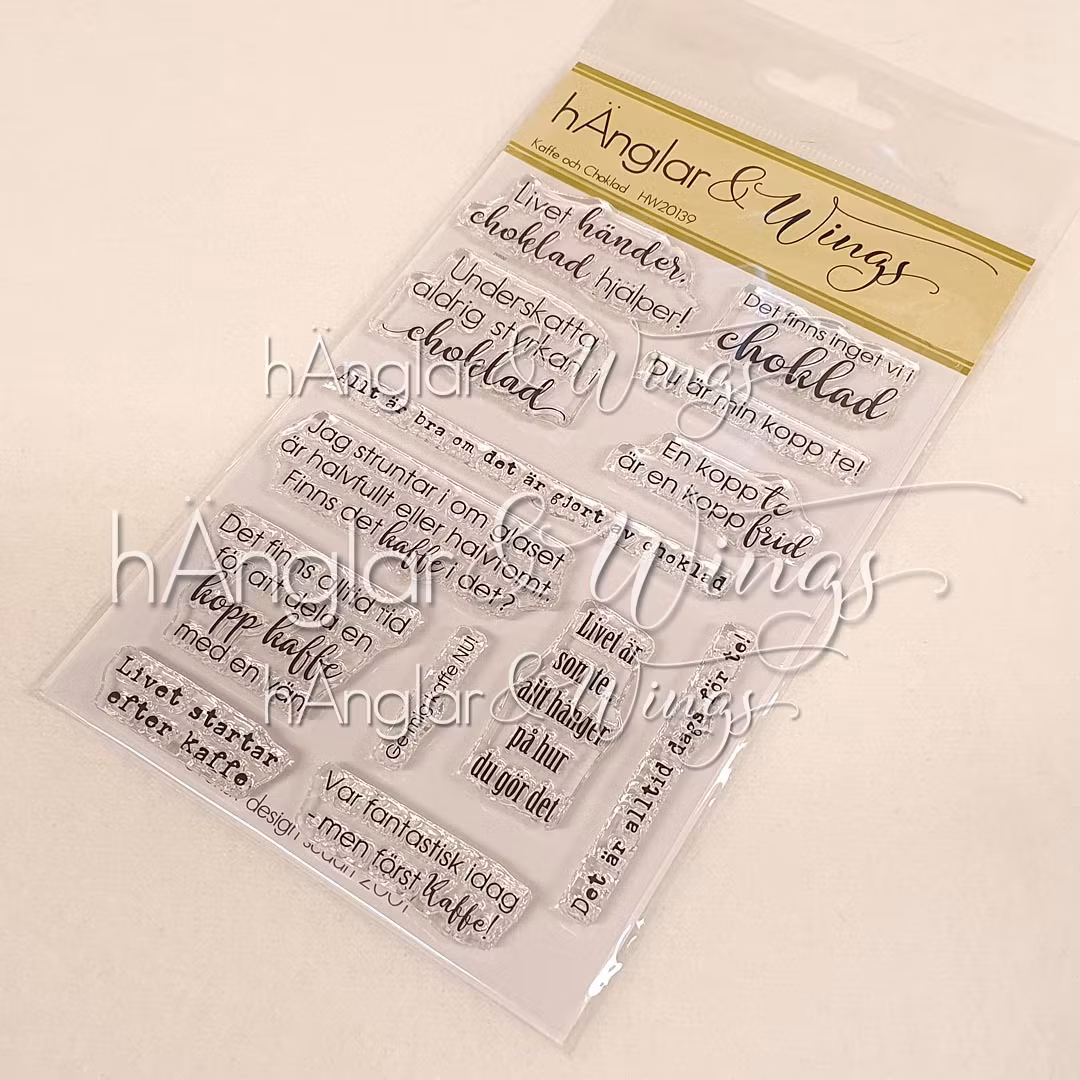 RETIRED - Clear Stamps - Kaffe och Choklad