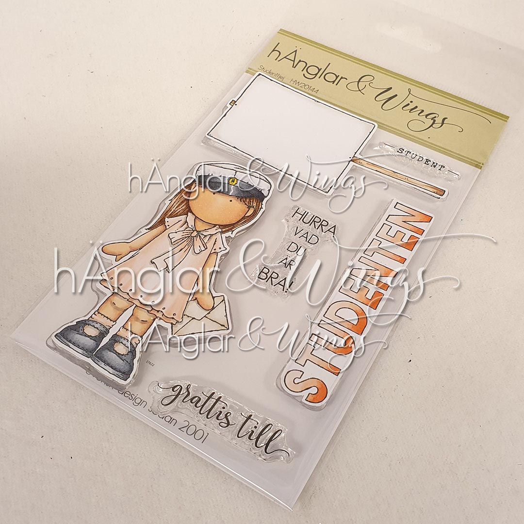 UTGÅTT - Clear Stamps - Studenttjej