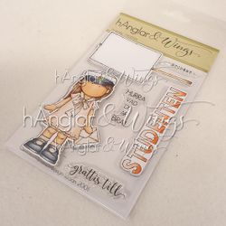UTGÅTT - Clear Stamps - Studenttjej