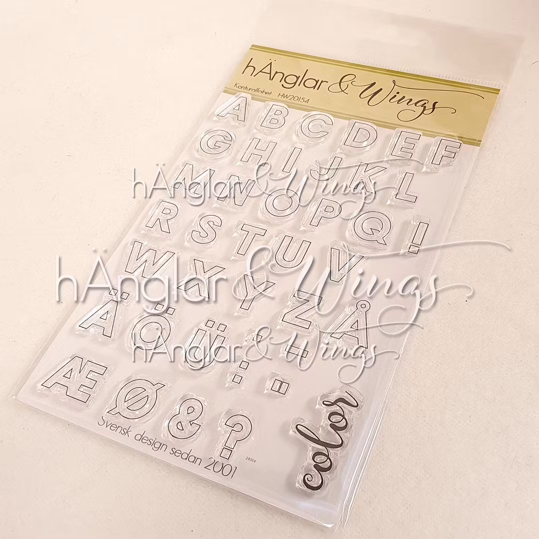 Clear Stamps - Konturalfabet