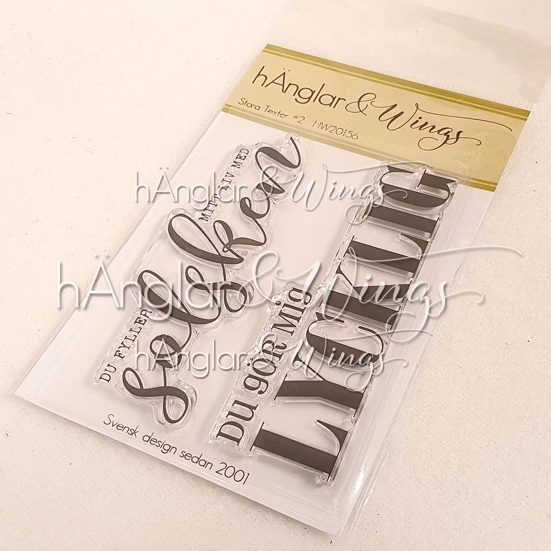 Clear Stamps - Stora Texter #2 A7