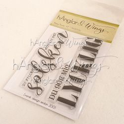 Clear Stamps - Stora Texter #2 A7