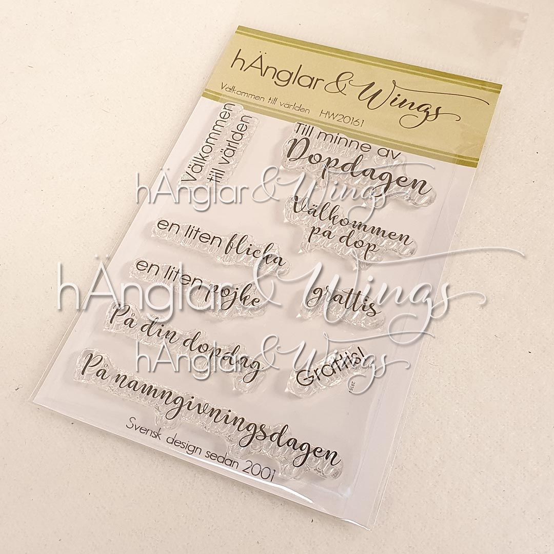 Clear Stamps - Välkommen till världen  A7