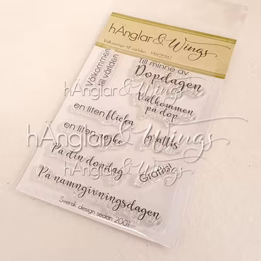 Clear Stamps - Välkommen till världen  A7