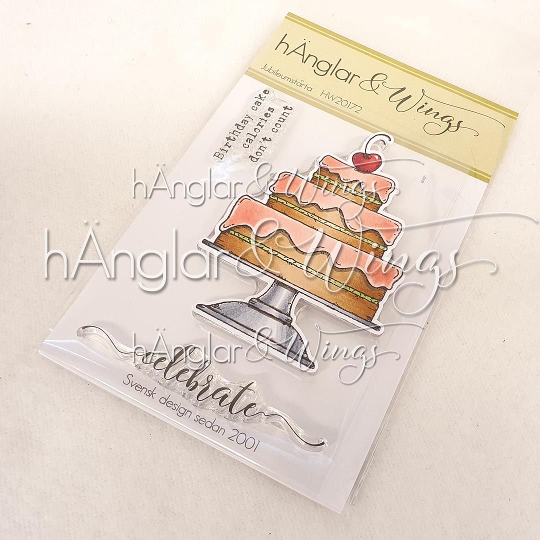 Clear Stamps - Jubileumstårta  A7