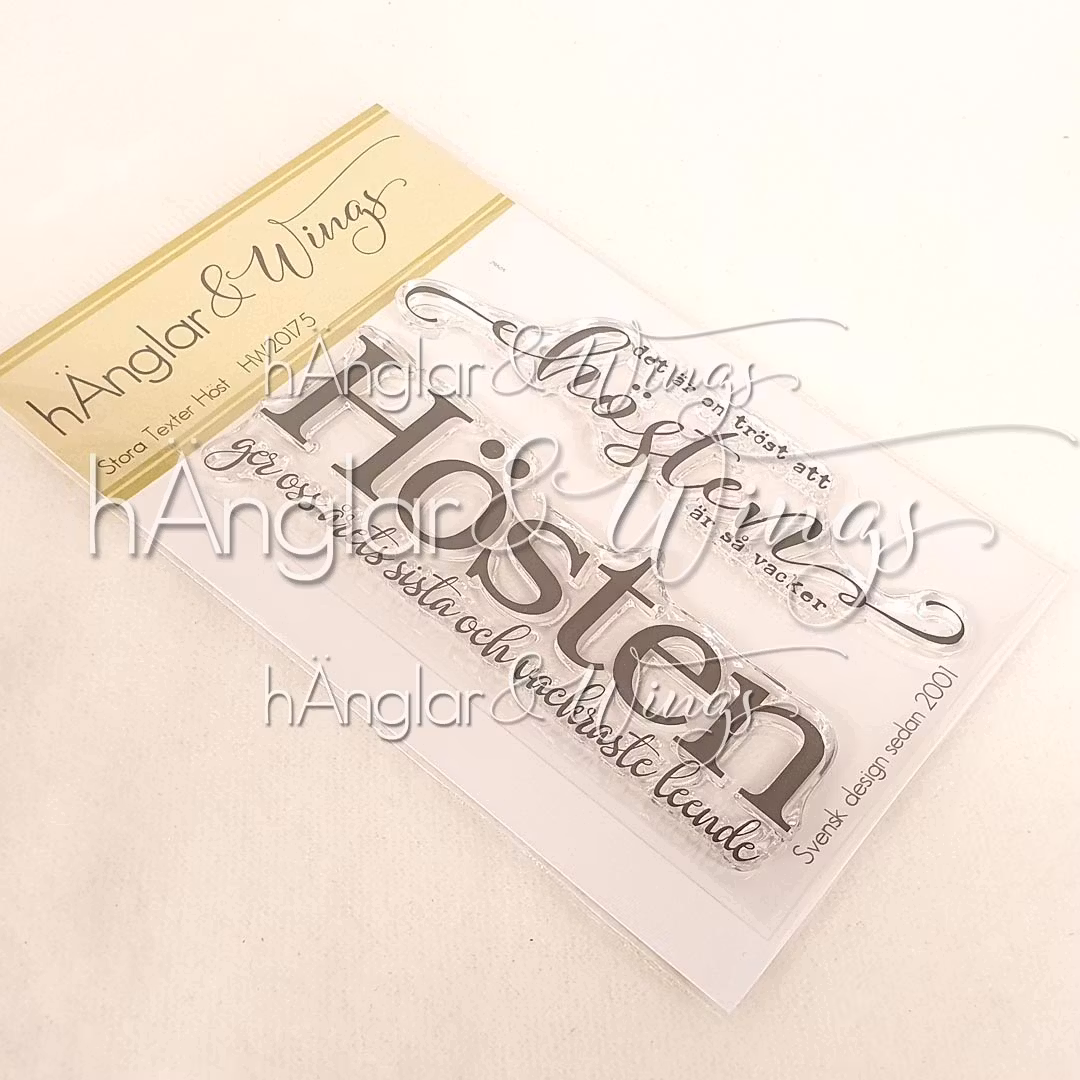 UTGÅTT - Clear Stamps - Stora Texter Höst  A7
