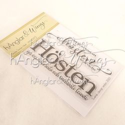 RETIRED - Clear Stamps - Stora Texter Höst  A7
