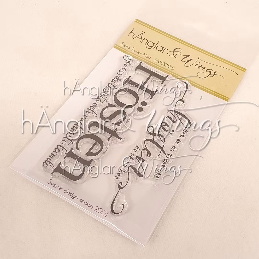 UTGÅTT - Clear Stamps - Stora Texter Höst  A7