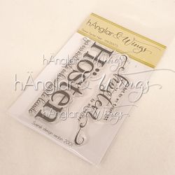 RETIRED - Clear Stamps - Stora Texter Höst  A7