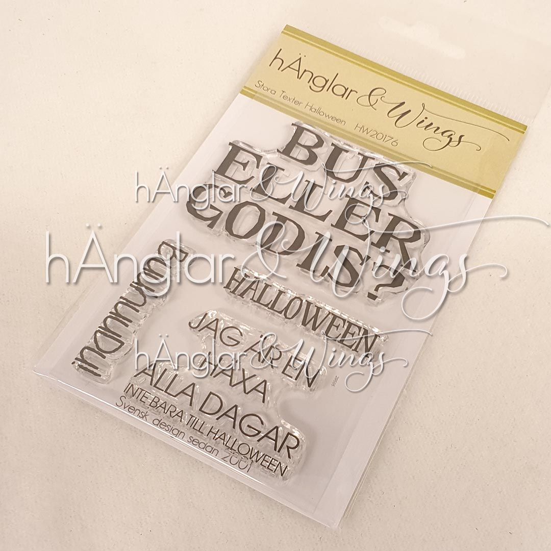 Clear Stamps - Stora Texter Halloween  A7