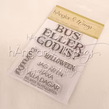 Clear Stamps - Stora Texter Halloween  A7