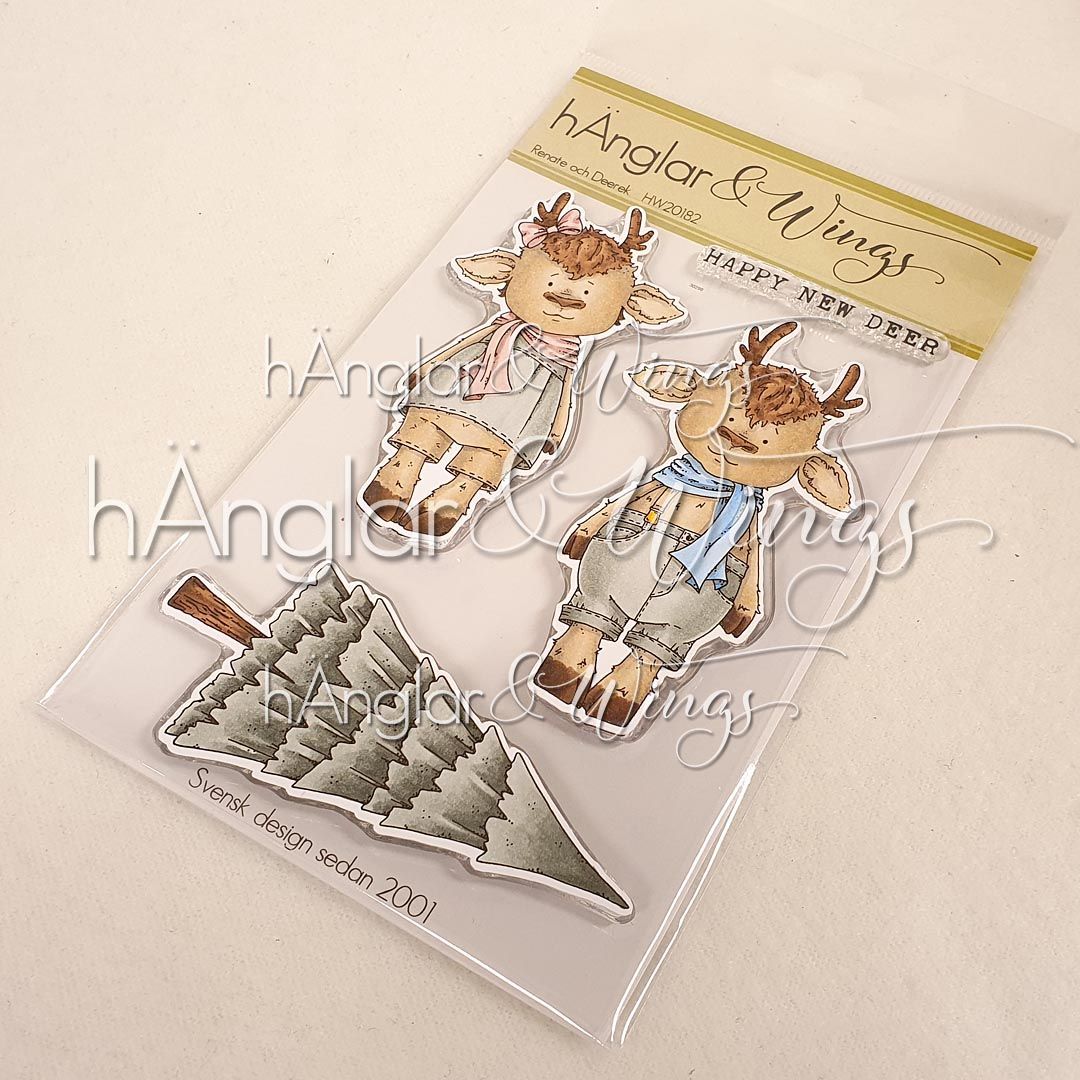 UTGÅTT - Clear Stamps - Renate och Deerek