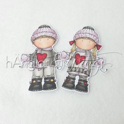 RETIRED - Clear Stamps - Hjärta på tråd / Heart on string