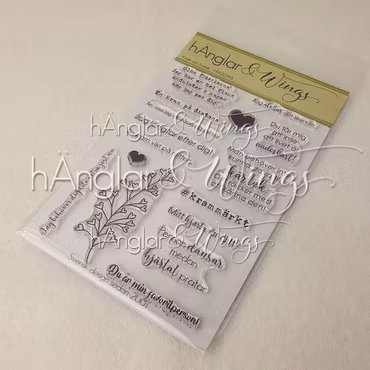 UTGÅTT - Clear Stamps - Kram och Kärlek