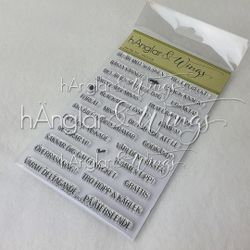 UTGÅTT - Clear Stamps - Mer Rak Text