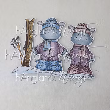 Clear Stamps - Harry och Hedvig i fjällen