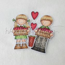 Clear Stamps - Hjärtan i Låda