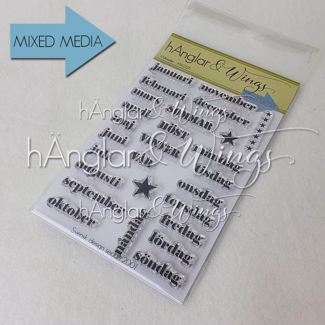 UTGÅTT - Clear Stamps - Månader