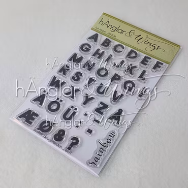 Clear Stamps - Fyllt Alfabet / Filled Alphabet