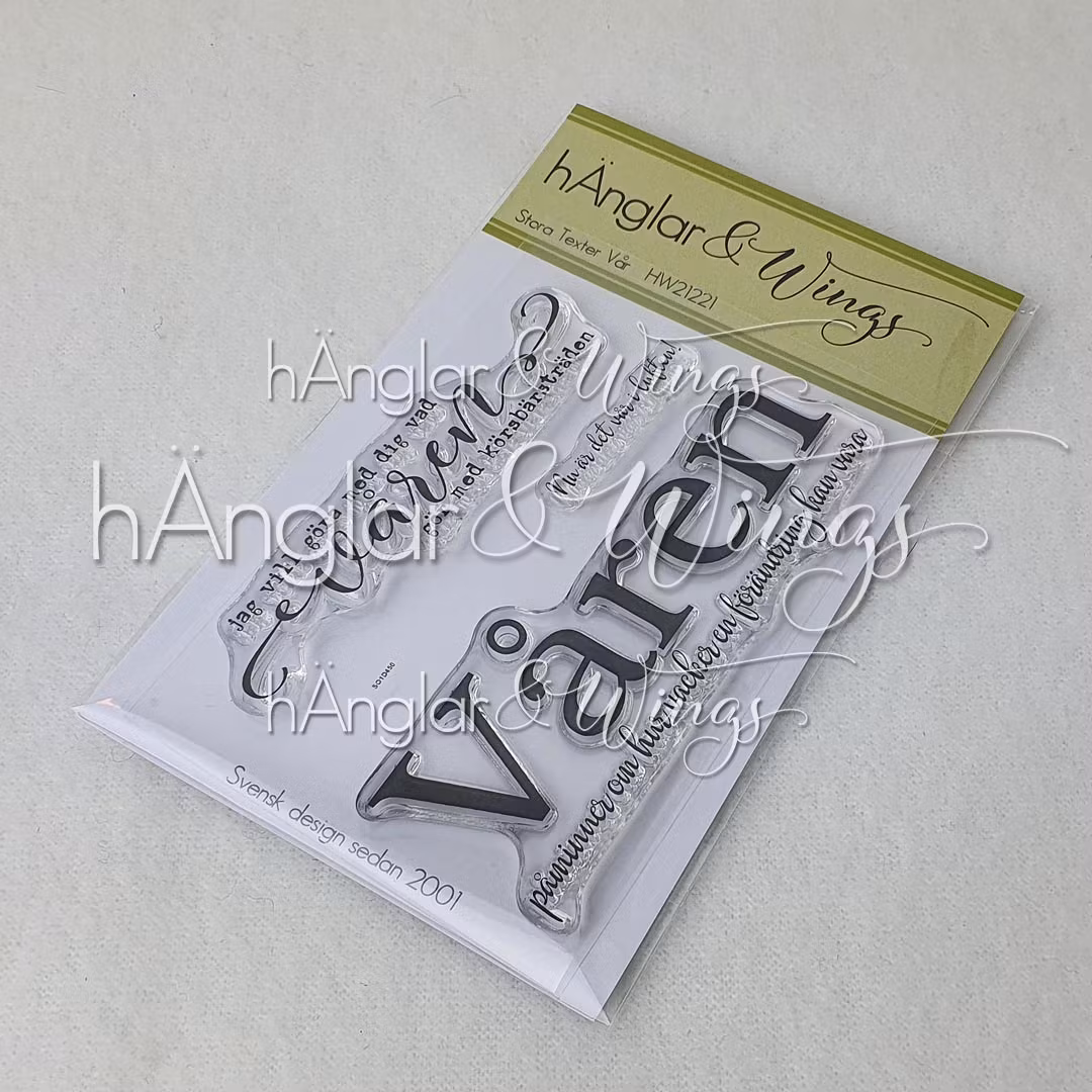 Clear Stamps - Stora Texter Vår / Big sentence Spring  A7