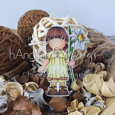 Clear Stamps - Pingstliljeflicka  A7