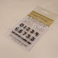 Clear Stamps - Siffror Fyllda + Kontur  A7