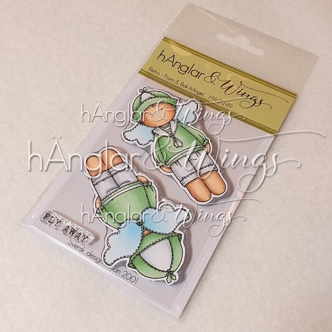 Clear Stamps - Retro - Fram & Bak-hÄngel A7