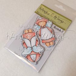 Clear Stamps - Retro - Fram & Bak-hÄngla A7