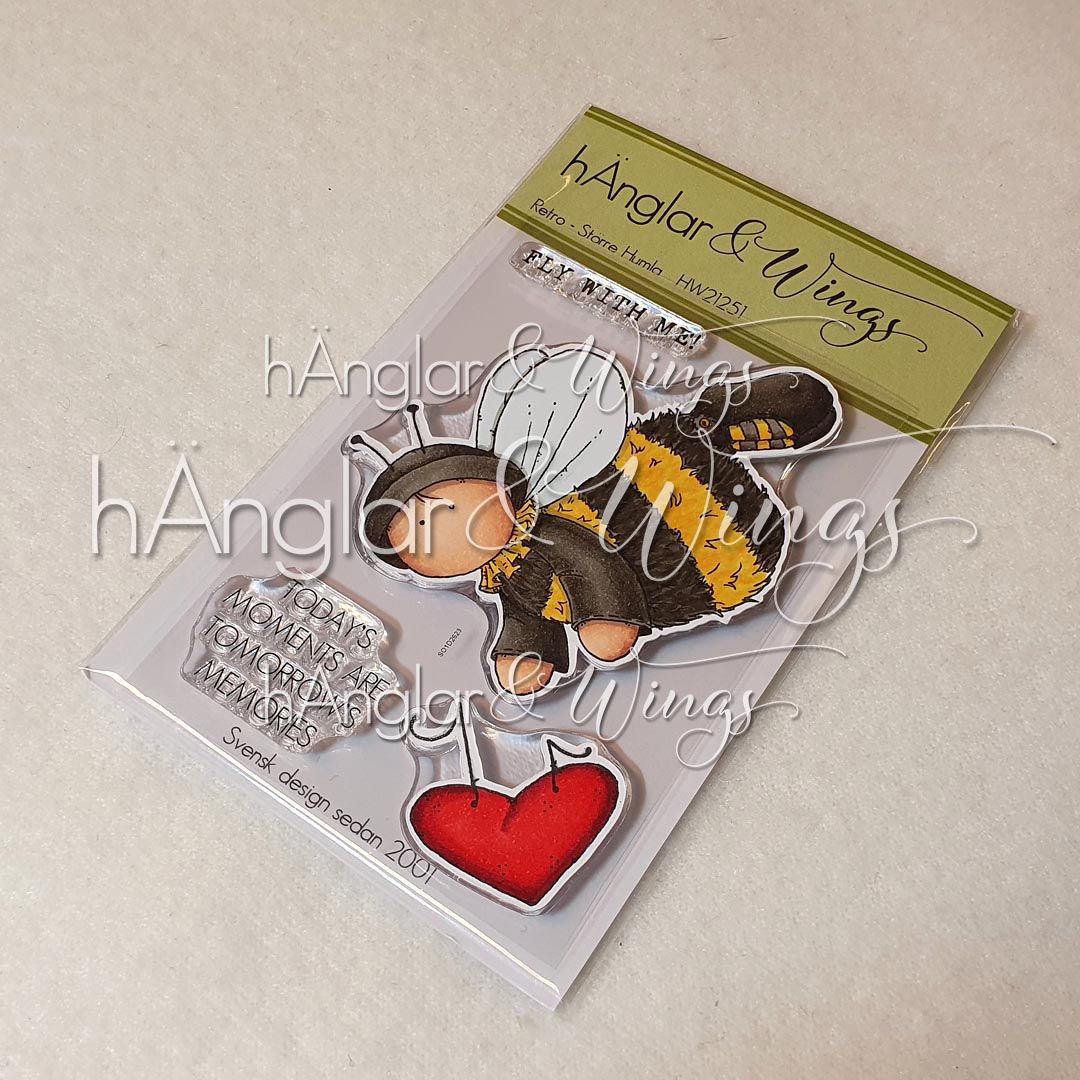 Clear Stamps - Retro Större Humla / Retro Larger Bumble Bee A7