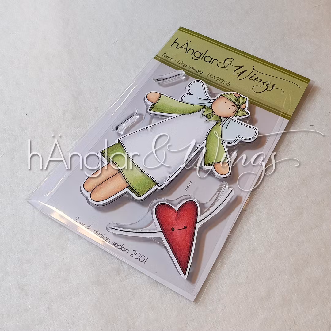 UTGÅTT - Clear Stamps - Retro Lång hÄngla A7