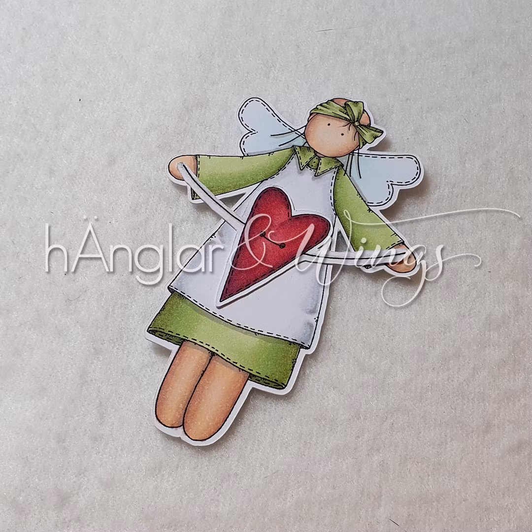 UTGÅTT - Clear Stamps - Retro Lång hÄngla A7