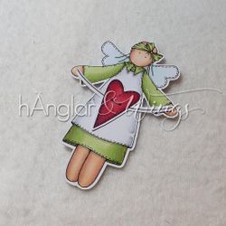 RETIRED - Clear Stamps - Retro Lång hÄngla / Retro Tall hAngel A7