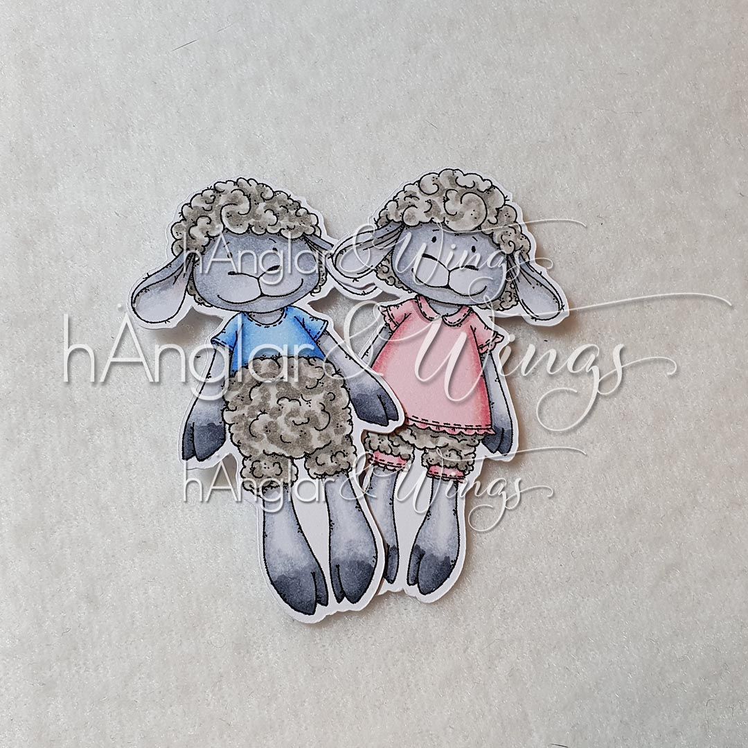 Clear Stamps - Små (Klonade) Får A7
