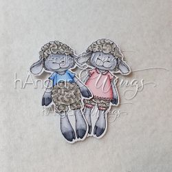 Clear Stamps - Små (Klonade) Får A7