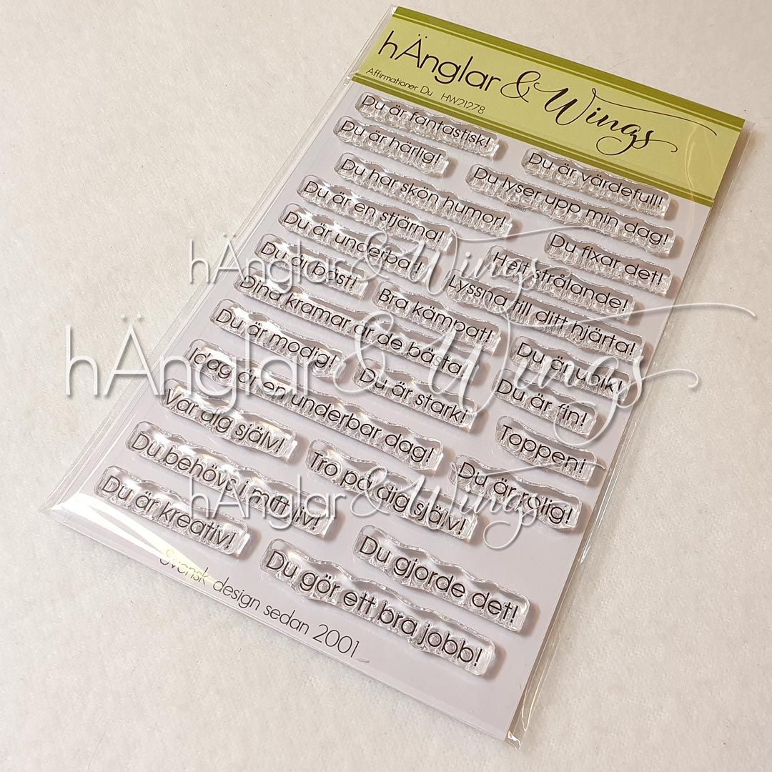 Clear Stamps - Affirmationer Du
