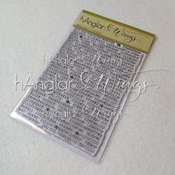 Clear Stamps - Bakgrundstext Jul