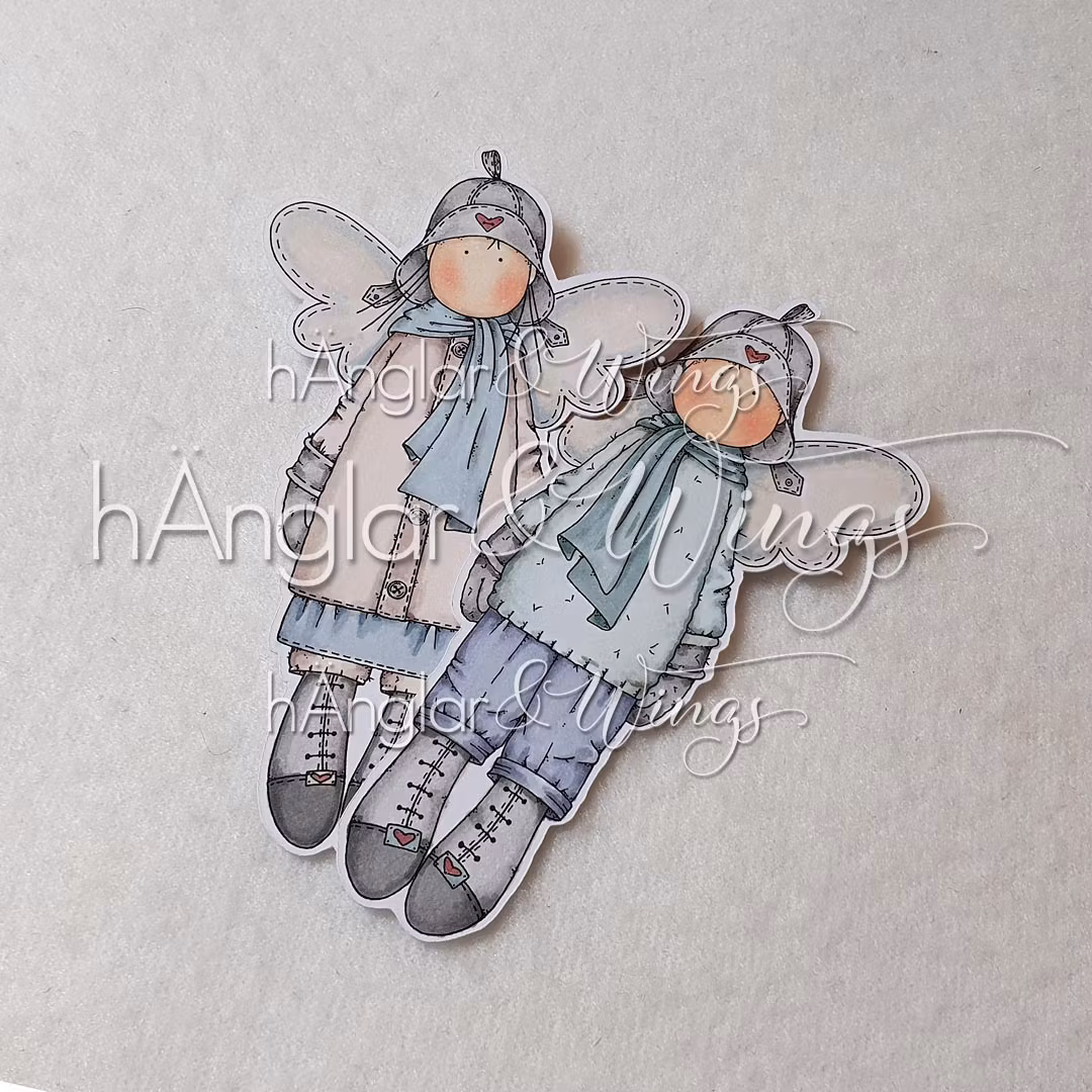 Clear Stamps - Långa hÄnglar / Long hAngels